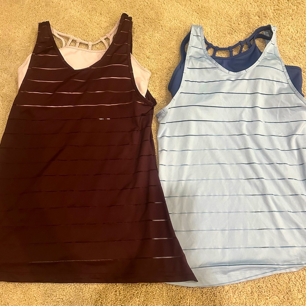 Lot of 2 Athleta bra tanks size medium